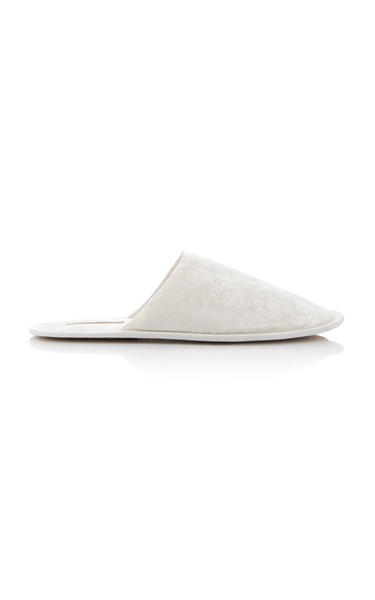 Frances Silk Jacquard Slippers