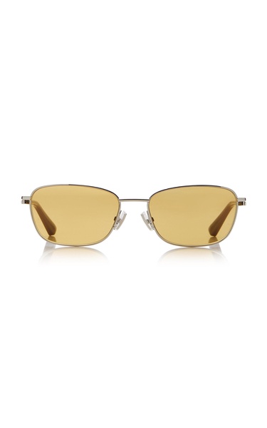 Square-Frame Metal Sunglasses