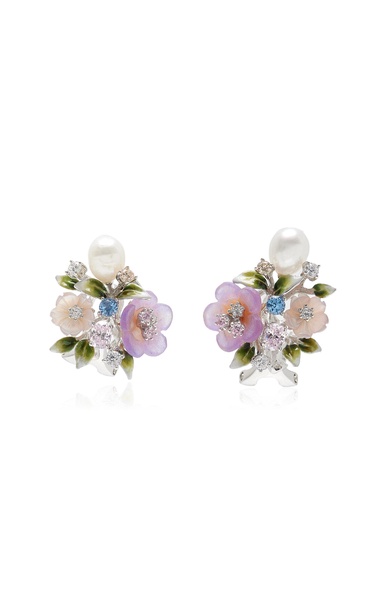 Lavender Primrose Vine Earrings