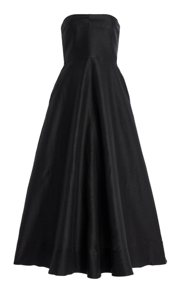 Borrio Strapless Midi Dress