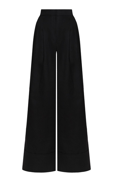 Encontrarte High-Rise Linen Flare Pants