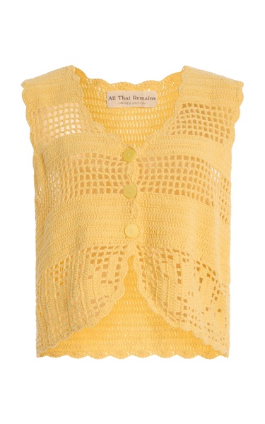 Eva Crocheted Cotton Vest