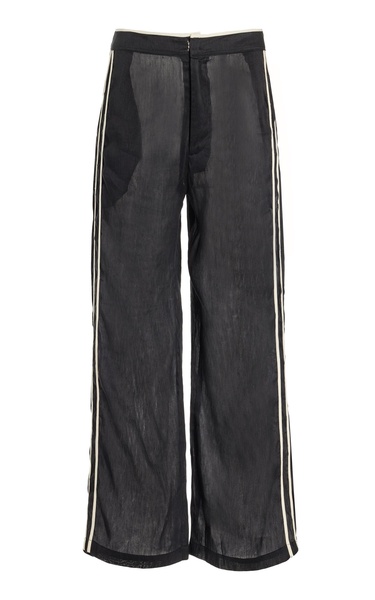 Ana Cropped Silk Wide-Leg Pants