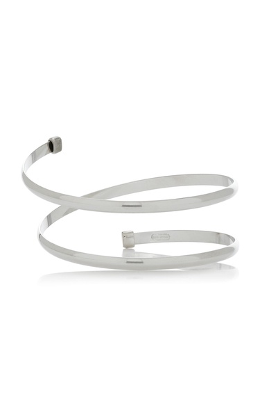 Exclusive Slim Silver-Tone Arm Cuff