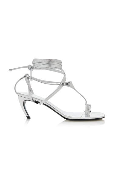 Nova Metallic Vegan-Leather Thong Sandals