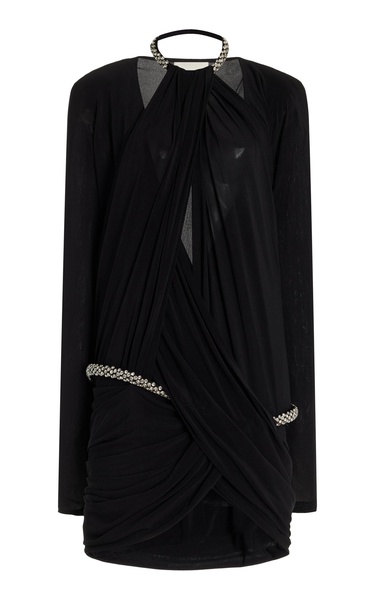 Belindi Draped Jersey Mini Dress
