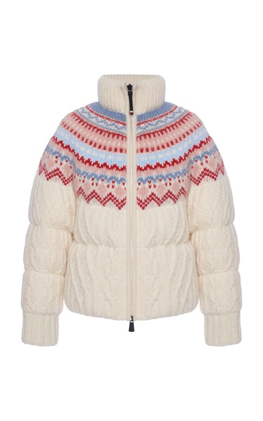 Knit Wool-Mohair Down Jacket