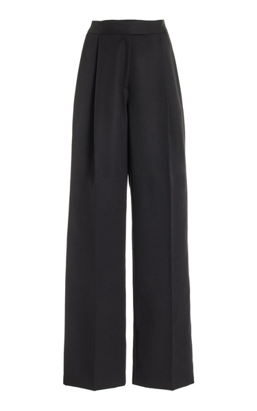 High-Rise Stretch-Wool Wide-Leg Pants