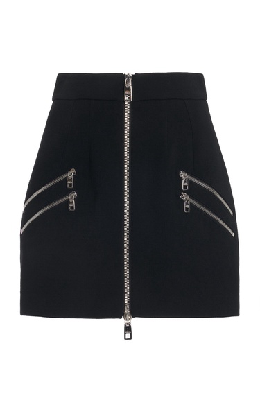Zip-Detailed Mini Skirt