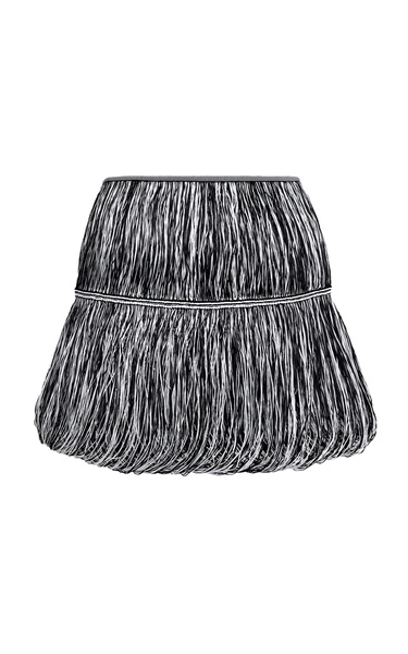 Fringed Mini Skirt