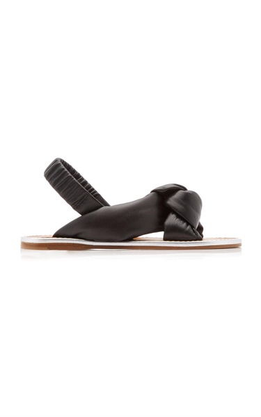 Puffy Leather Sandals