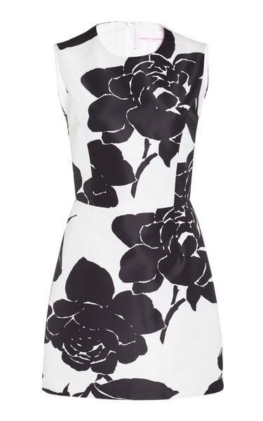 Printed Faille Mini Dress