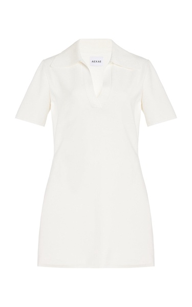 Tech-Knit Polo Mini Dress
