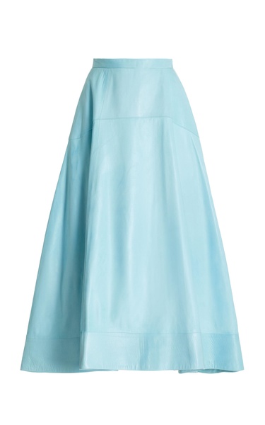 Leather Flare Skirt