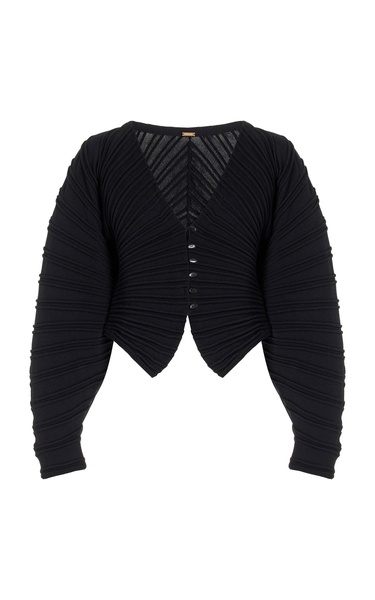 Blair Cropped Knitted Cardigan