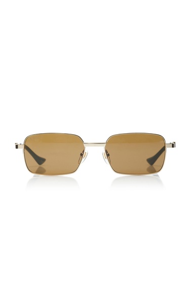 Square-Frame Metal, Bio-Nylon Sunglasses