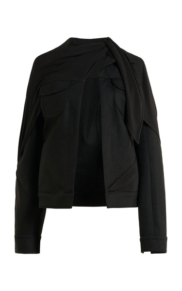 Knot Bimaterial Trucker Jacket