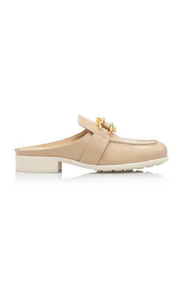 Monsieur Leather Loafer Mules