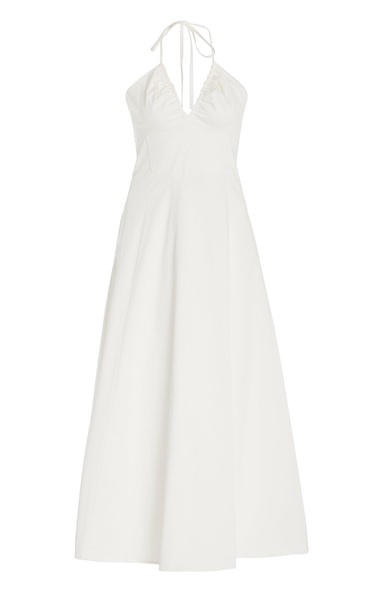 The Halting Traffic Cotton Maxi Halter Dress