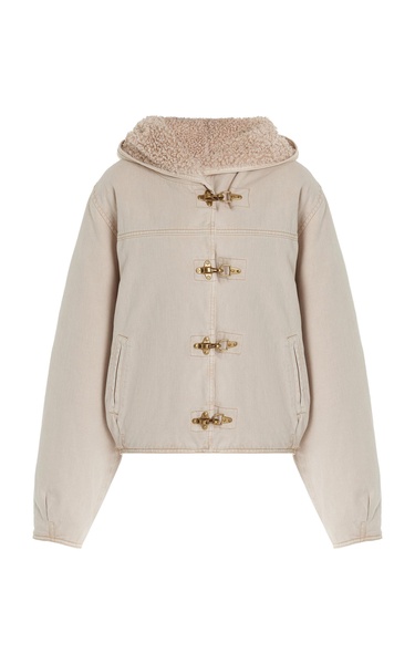Biane Sherpa-Lined Denim Jacket