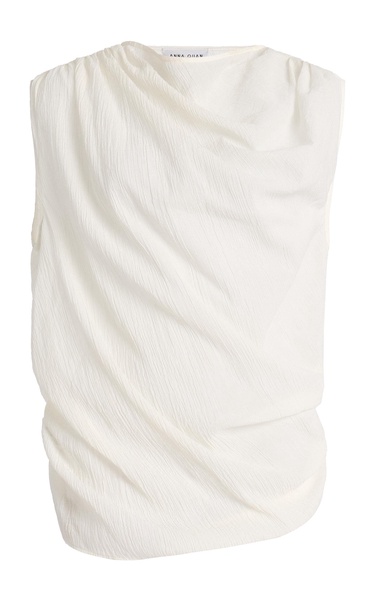 Faith Draped Cotton Top