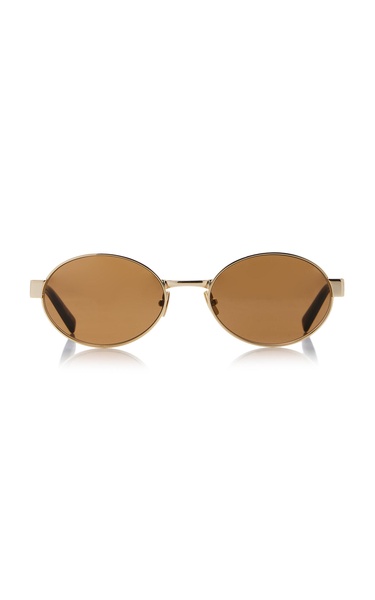 Round-Frame Metal Sunglasses