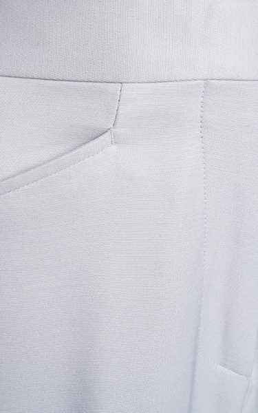 Tailored Silk-Wool Wide-Leg Pants