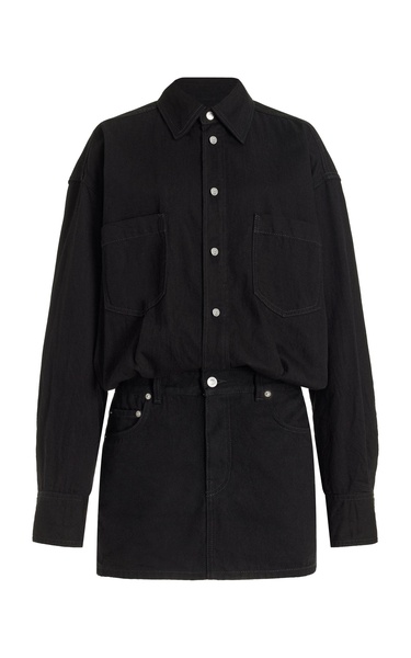 Tatum Denim Shirt-Skirt Combo Mini Dress