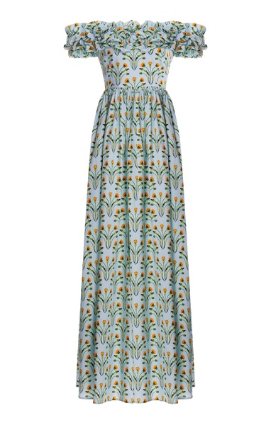 Espliego Diente De Leon Amanecer Cotton Maxi Dress