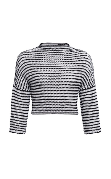 Striped Knit Crop Top