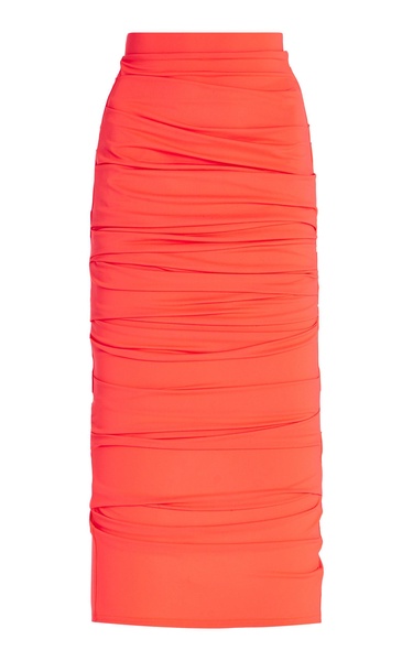 Regan Ruched Midi Skirt