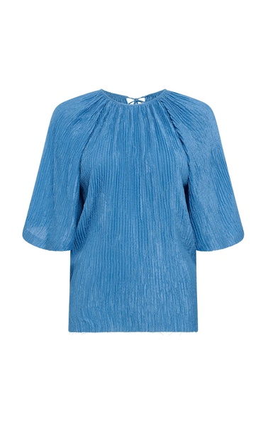 Nula Plisse Silk Top