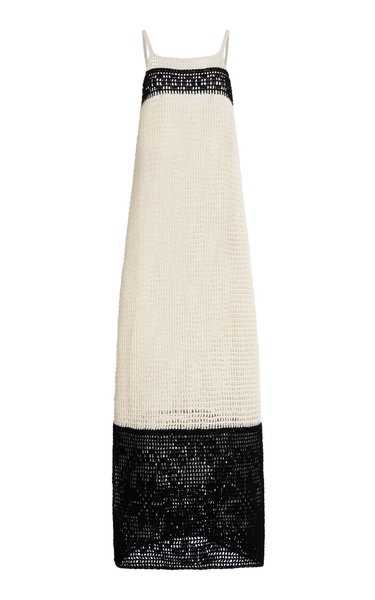 Exclusive Una Lace-Detailed Crocheted-Cotton Maxi Dress