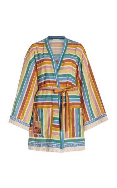 Everley Striped Cotton Robe
