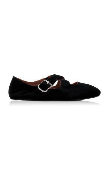 Velvet Ballet Flats