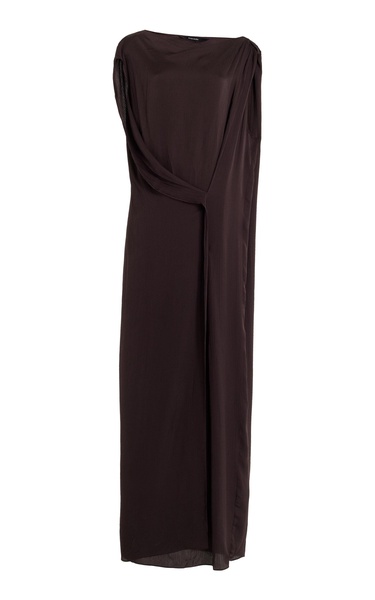Ardea Draped Rayon-Jersey Maxi Dress
