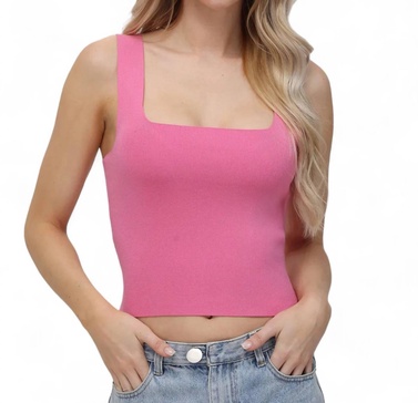 eva tank top in shocking pink