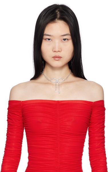 Silver Bow Choker
