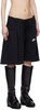 Black Nº69 Overjogging Denim Shorts