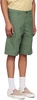 Green Regular Cargo Shorts