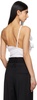 White One Shoulder Draped Top