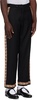 Black Regal Scallop Trousers