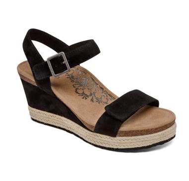 women's sydney wedge sandal in black