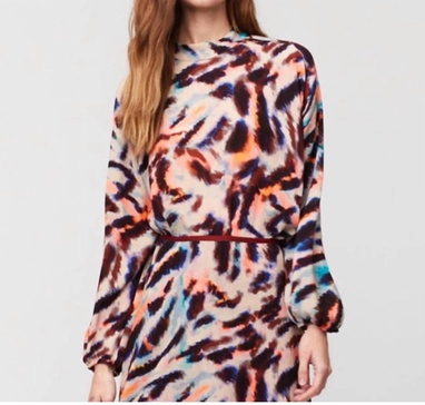 watercolor top in multi
