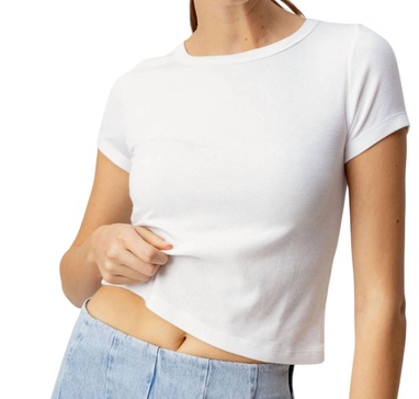 brother short sleeve tee in white