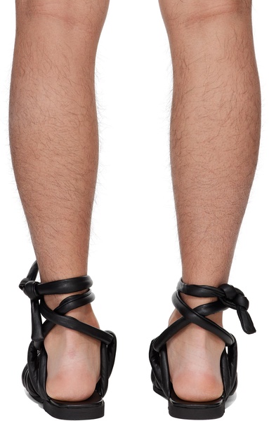 Black Puff Sandals