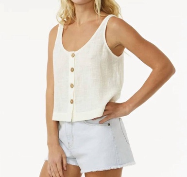 classic surf tank top in bone