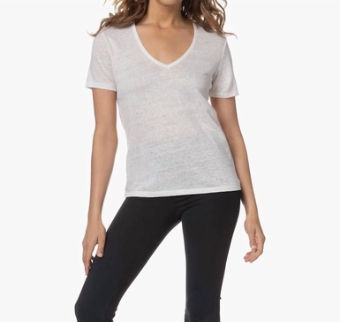 v-neck tee in ivory