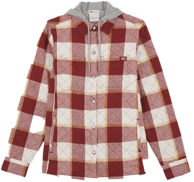 Dickies Women’s Flannel Hooded Shirt Jacket