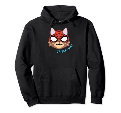 Amazon Essentials Marvel Spider-Man Spider-Cat Portrait Pullover Hoodie